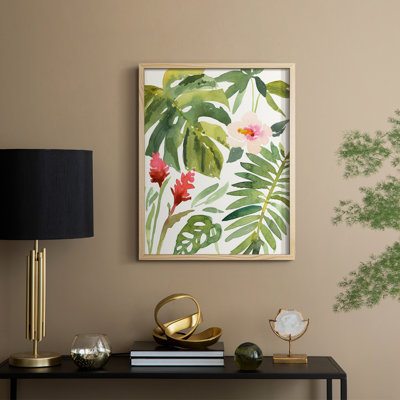 Tropical Farrago I, reproduction encadrée - bois massif