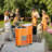 70QT Oval Freezer Patio Cooler Cart-114530813