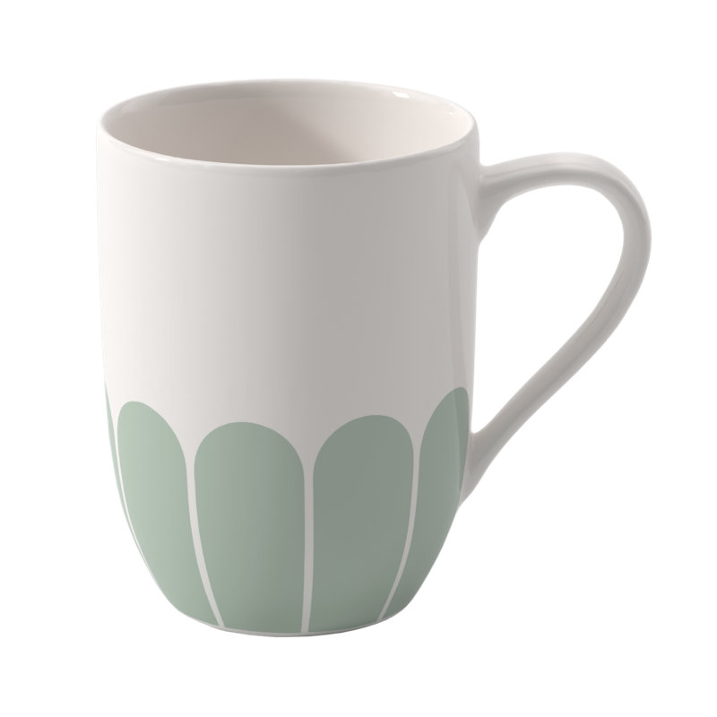 Villeroy & Boch Fleur Bleu Collection Mug, Premium Porcelain, Made in Germany, Dishwasher and Microwave Safe, 10 oz Capacity, 4.5x3.25x4 in, Mug with Handle for Coffee, Tea & Hot Drinks, Blue