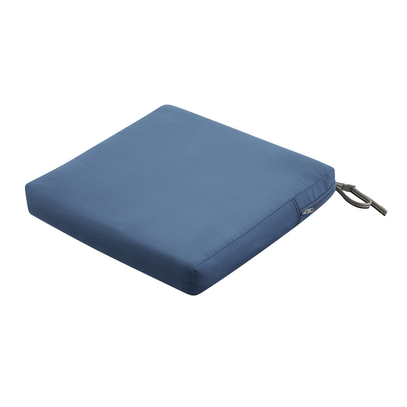 Jaylon Water-Resistant Patio Lounge Chair/Loveseat Cushion, 3" H x 21" W x 21" D, Empire Blue Velvet