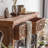 Classic Do Old Solid Wood Iron Sideboard