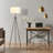 59.75" Tripod Floor Lamp With Pull Chain Standing