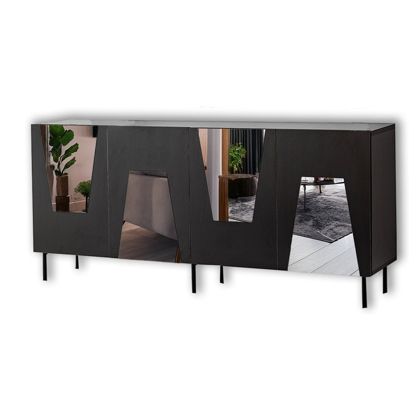 71'' Mirrored Console Table