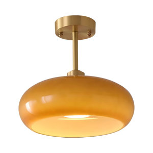 Aishi Glass Semi Flush Mount