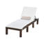 Chaise longue inclinable avec coussin Jarrah