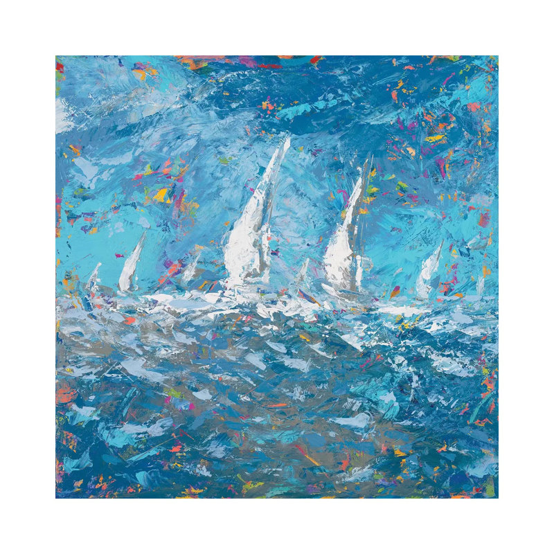 Sailing I by Kingsley - Wrapped Canvas Gallery-Wrapped Canvas Giclée, 30.48cm H x 30.48cm W