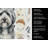 Gray and White Old English Sheepdog Coffee Bar Kitchen Towel-1168063009