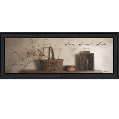 Live, Laugh and Love Framed Wall Art for Living Room, Home Wall Décor Framed Print by Billy Jacobs