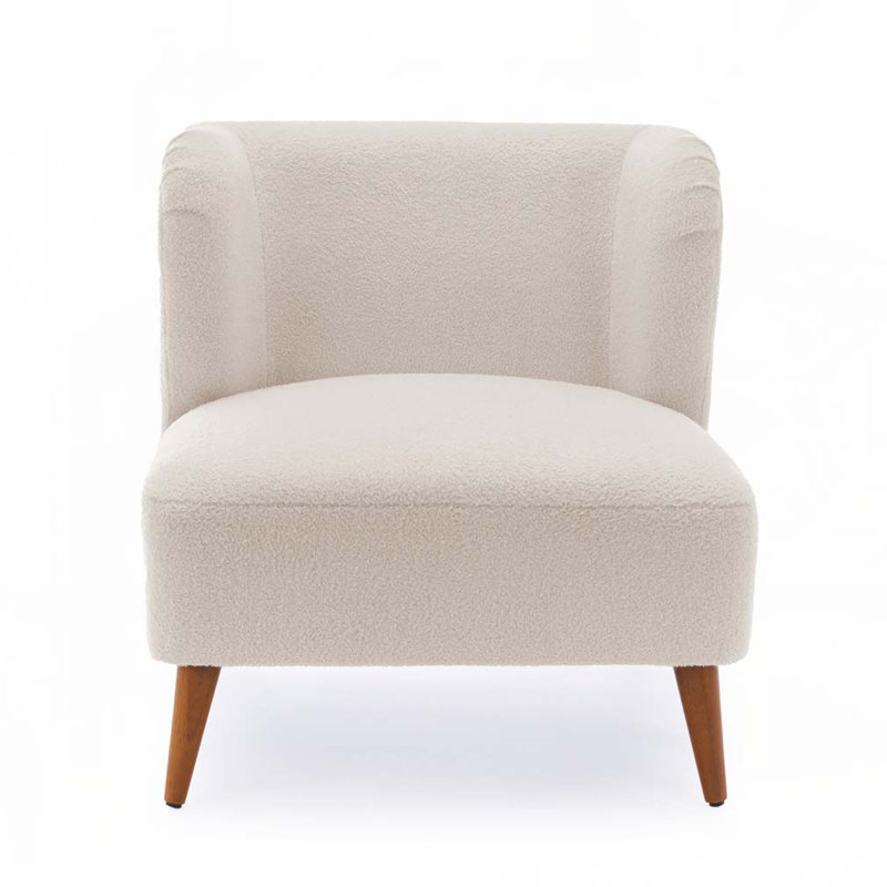 Accent Chair, White Teddy