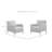 Mosca Wicker - Person Patio Conversation Sets with Cushions-49317798