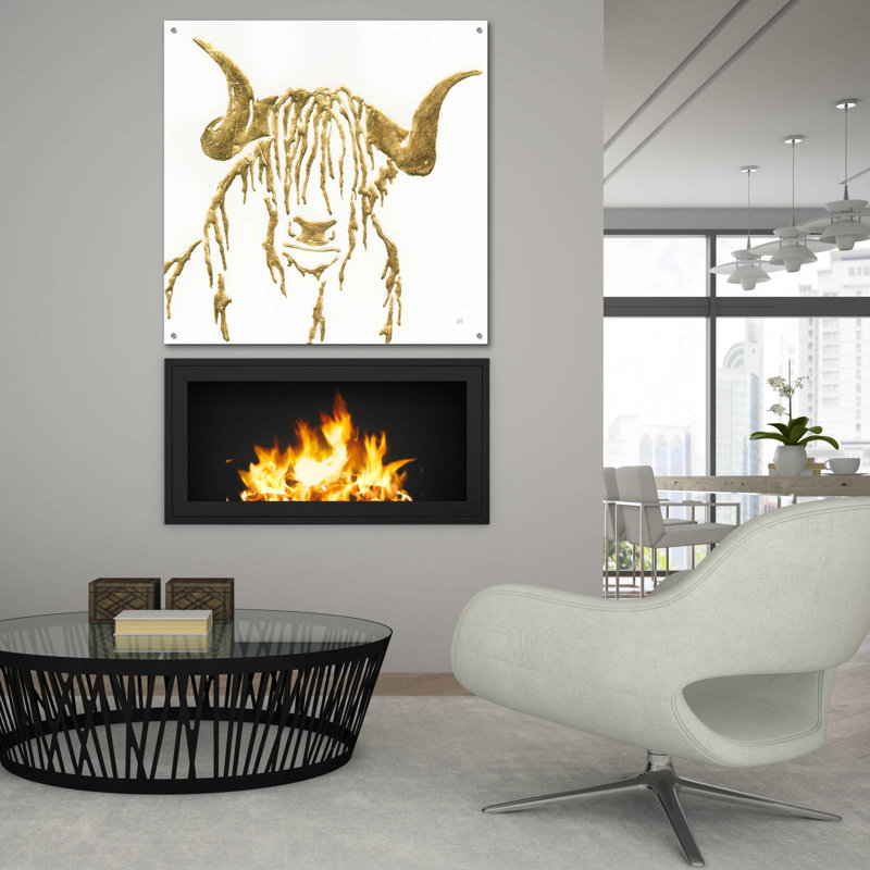 «Gilded Highlander II» par Chris Paschke, H 36 po x l 36 po x P 0,2 po