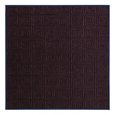 Tapis noir en treillis lavable à la machine