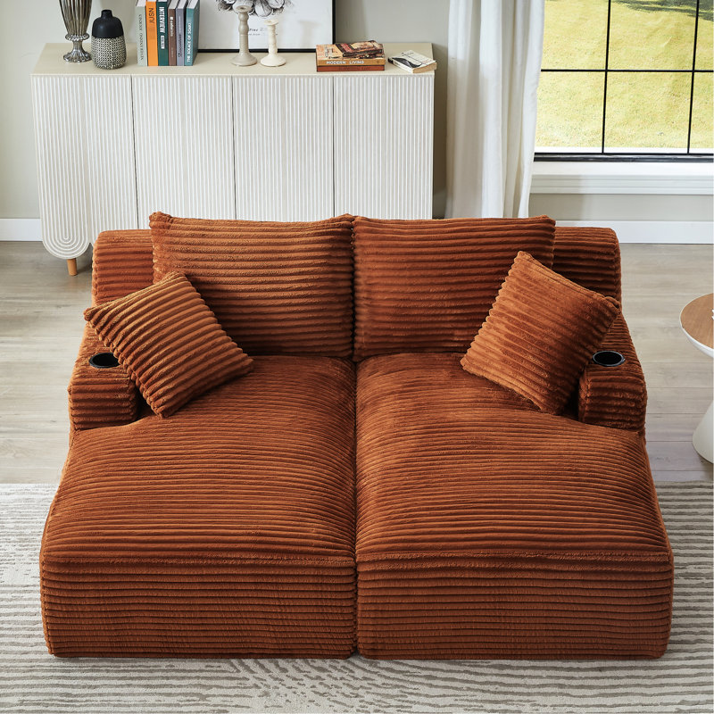 30.19 " Corduroy Loveseat