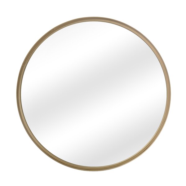 Mercury Row® Fergus Round Metal Wall Mirror & Reviews | Wayfair