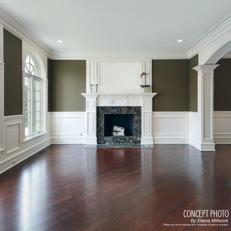 Primed White Polyurethane Fluted Crown Moulding 94.5"
