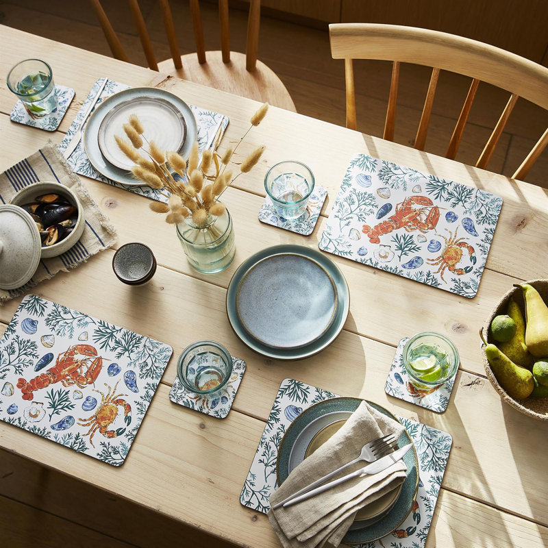 Shellfish Animal Print Rectangle Placemat