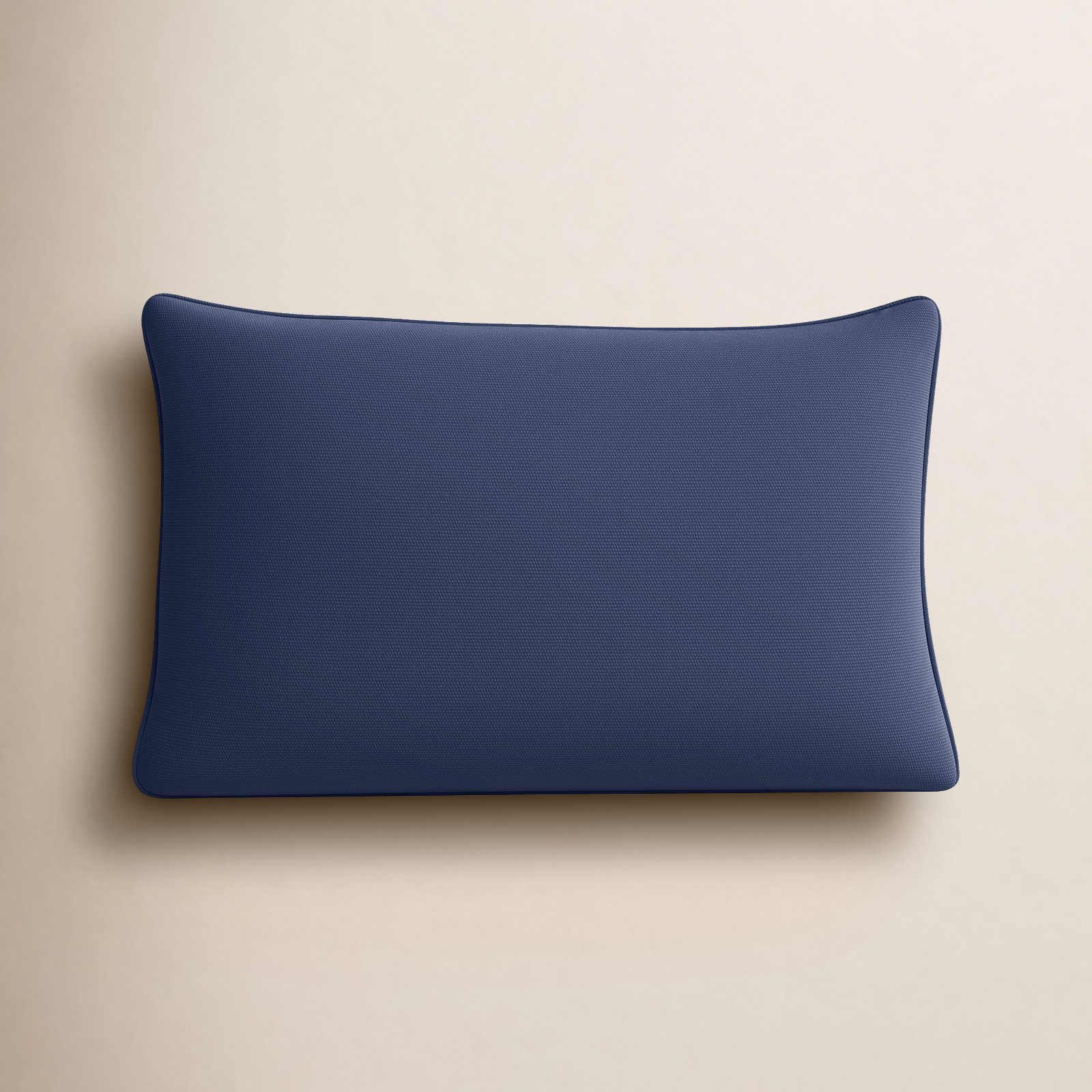 Annata Sunbrella® Lumbar Rectangular Indoor/Outdoor Pillow Cover & Insert, Navy