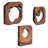 Handmade Rustic Abstract Wall Decor on Solid Wood