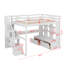 Lit mezzanine double avec bureau et tablettes, deux tiroirs intégrés-1922847849