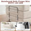 Convertible Sleeper Sofa With Removable Armrests, Corduroy Fabric Sofa Couch, No Assembly Required For Living Room, Dorm, Studio-854940596-847848008
