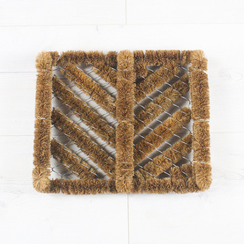 Phelps Geometric and No Pattern Doormat, Rectangular 30 x 35 cm