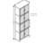 8-door Storage Cabinet With 4 Shelves, Cherry, Enhances Home Options 8 Doors Tall Unit, Cherry, Ideal For Living, Kitchen, Dining Areas