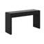 Console courbée avec rangement, table d'entrée en bois avec 2 tiroirs-628206142