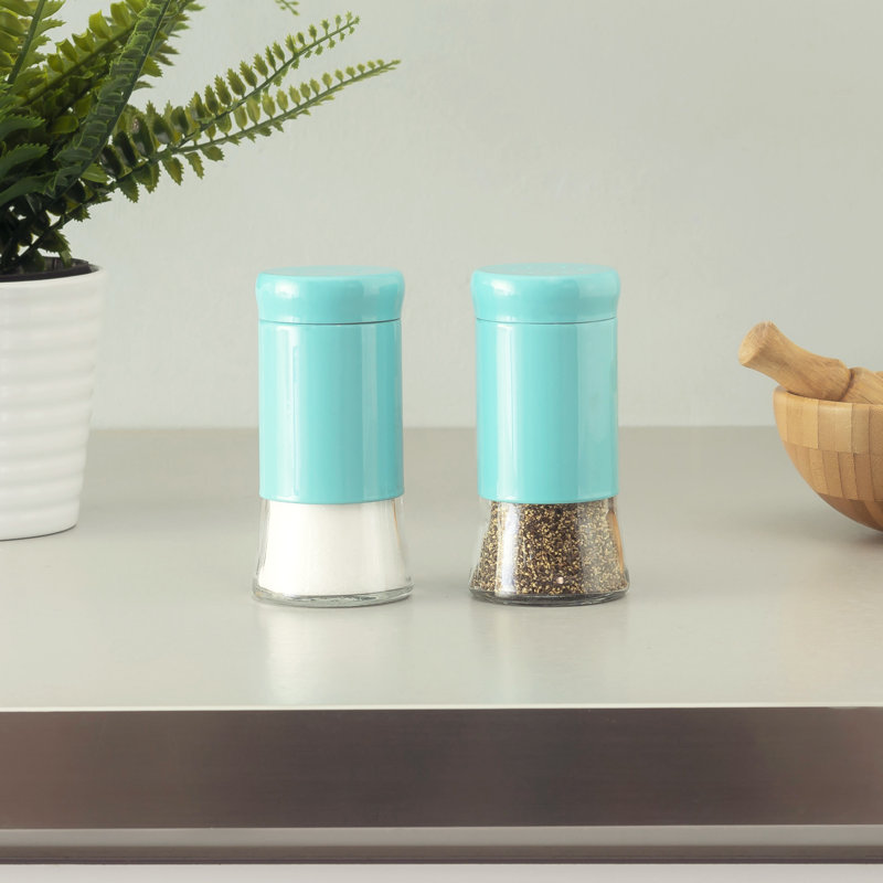 Ensemble de salière et poivrière Ar Run Home Basics Essence, Turquoise