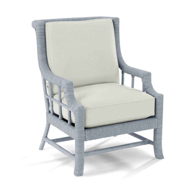 Fauteuil Lafayette, Verre de mer, Noir géométrique 0425-81