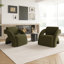Fauteuil rembourré avec repose-pieds-203765697