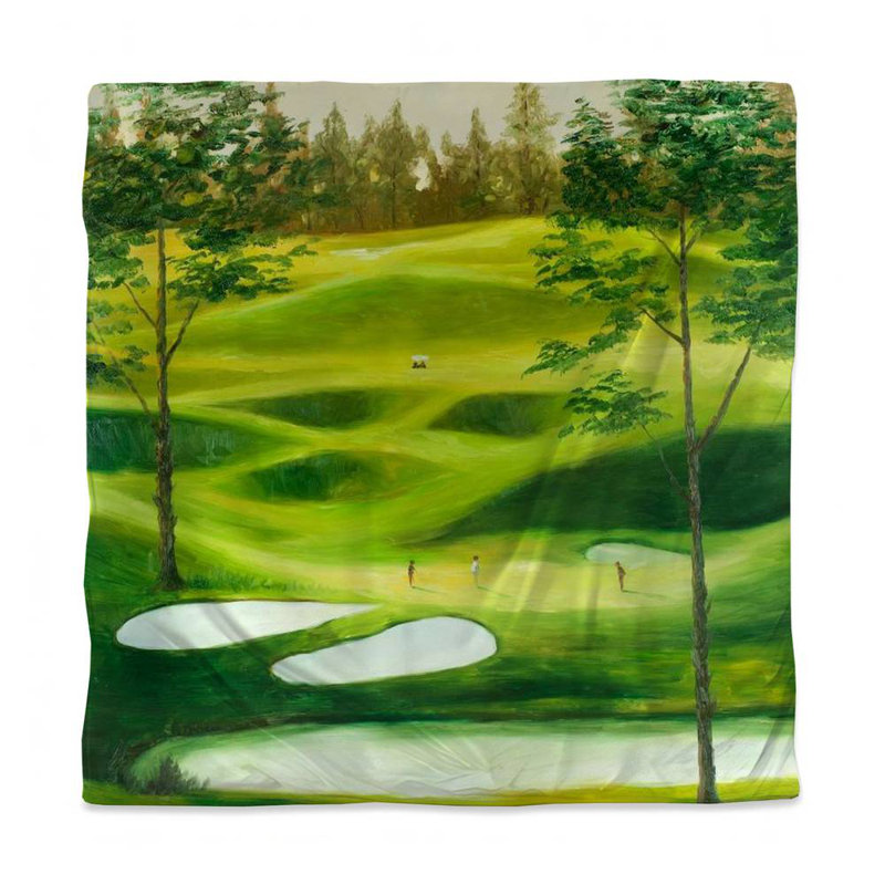 Housse de couette contemporaine Contemporary Loisirs - Grand décor de terrain de golf