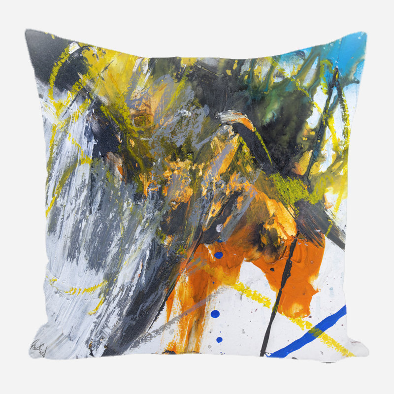 Linen Square Pillow Cover & Insert, 23" x 23"