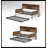 Twin Daybed with Trundle, Sliding Barn Door Headboard, Charging Station & LED Light for Rustic Bedroom Decor