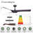 52" Modern Ceiling Fan With Remote Control-103550644