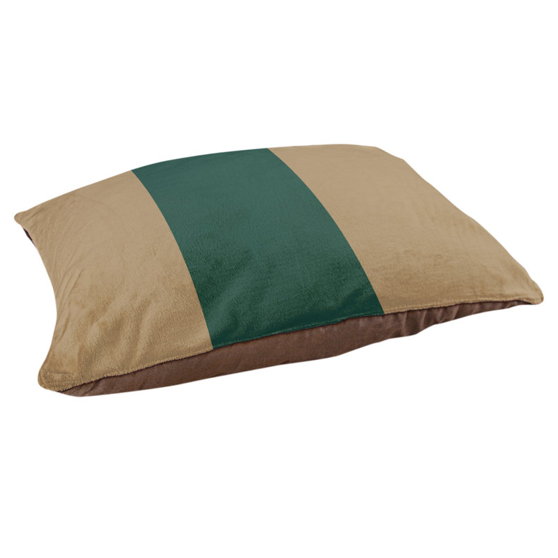 Coussin Atlanta, Medium (28" W x 18" D x 6" H), Gold/Green/Gold