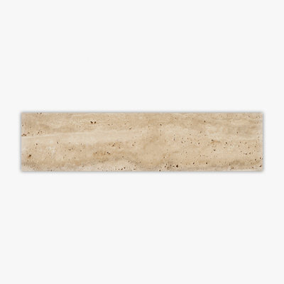Ivory Brushed 4x16 Travertine Tile