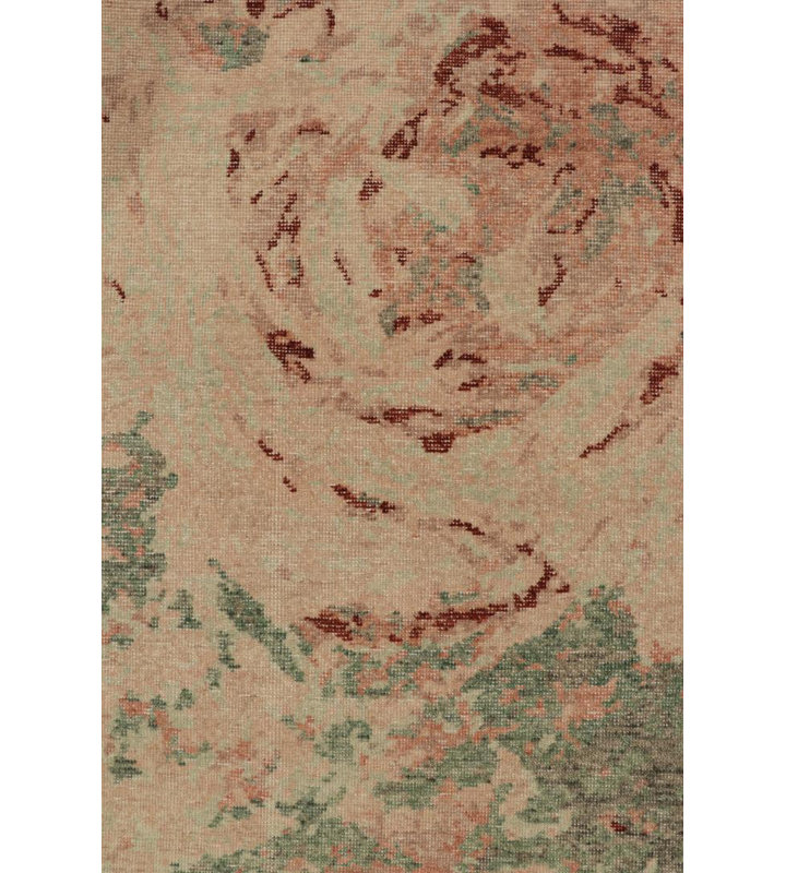 Wool Abstract Area Rug, Rectangle 8'1" x 9'11"
