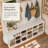 Antoinetta 63 " Wide Hall Tree with Shoe Storage and Shelves