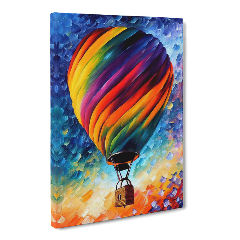 Farolt Hot Air Balloon - Wrapped Canvas, 50cm H x 35cm W x 3cm D