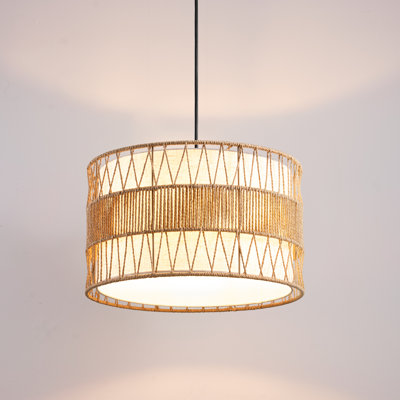 Luminaire suspendu tambour 1 lumière