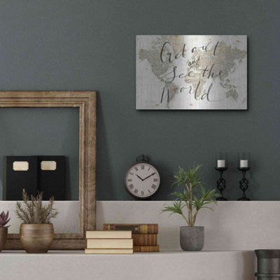 «Get Out and See the World» par Sara Zieve Miller, art mural en métal