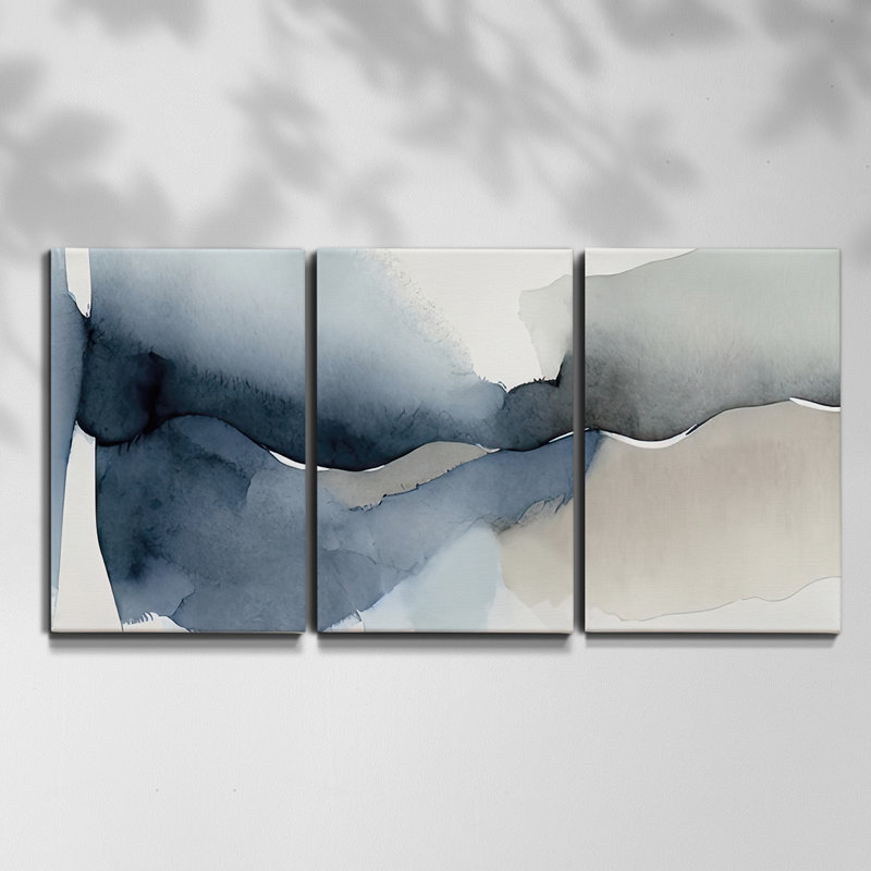 Painter's Composition Study III - Multi Piece Framed Canvas, 60" H x 120" W x 2" D