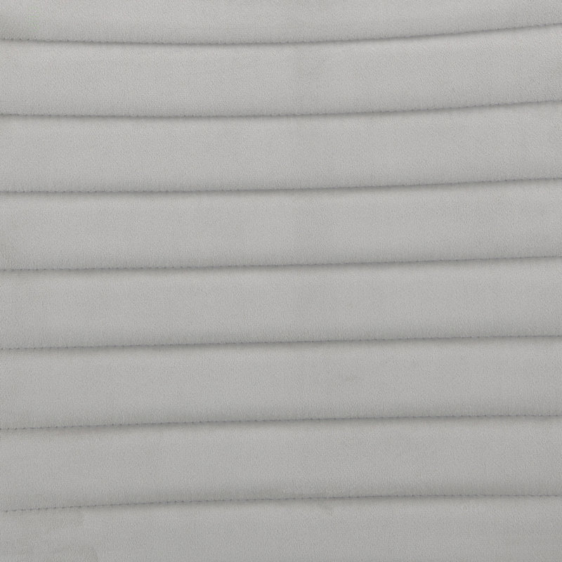 Ensemble de 2 chaises d'appoint en velours gris et blanc à finition brillante élisaveta