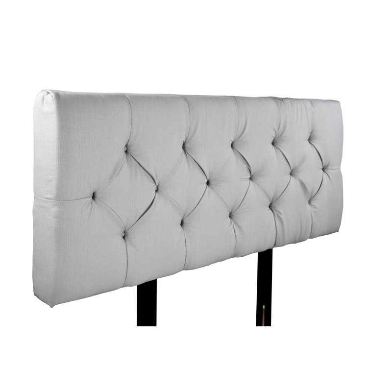 Hobson Upholstered Headboard, Queen, Silver Gray