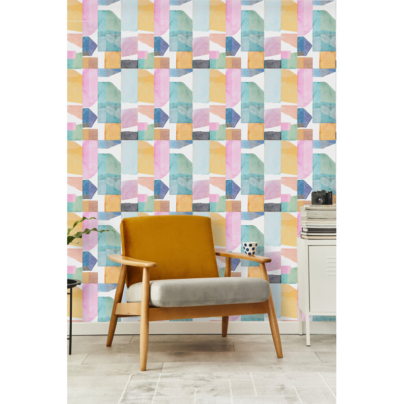 Panneau de papier peint, L 10,4 po x l 25 po, Vinyle