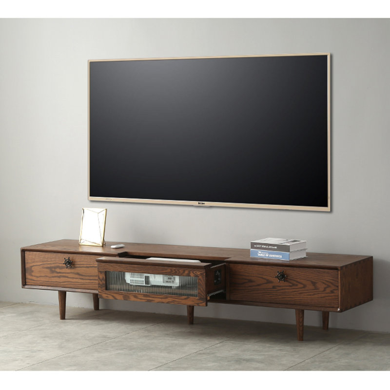 Meuble télé Nordic Style, 17.72"H x 70.9"L x 17.7"W