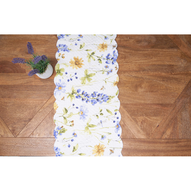 Dubey Cotton Rectangle Floral Table Runner