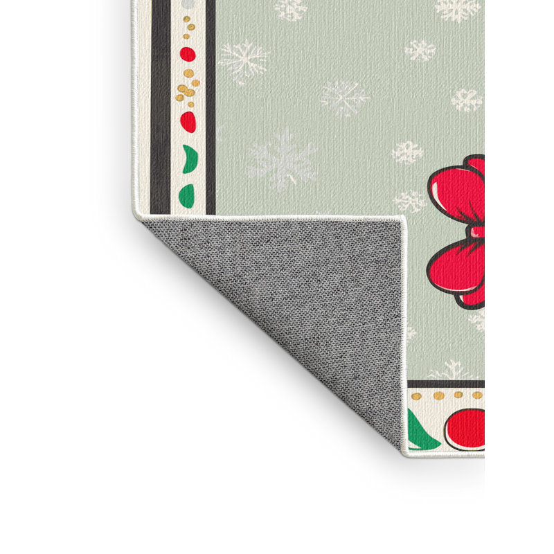 Tapis de Noël hiver lavable Ginza Six, Rectangulaire 2 pi x 3 pi