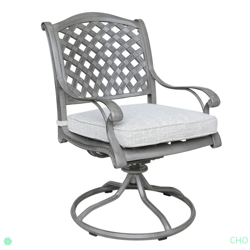 Ensemble repas d'extérieur en aluminium 7 pièces avec coussin