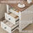 Hutchison Nightstand With Charging Station, Farmhouse Side Table With 2 Tiers Storage Drawer And 1 Open Wood Cubby For Bedroom, Office, Barnwood-99343116-123130952